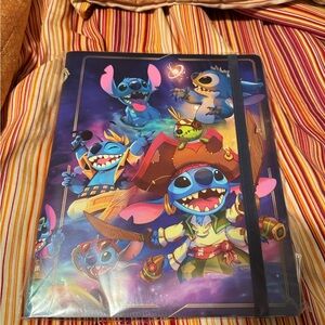 Disney Lilo & Stitch Pirate Notebook Folder - Colorful Blue Artwork